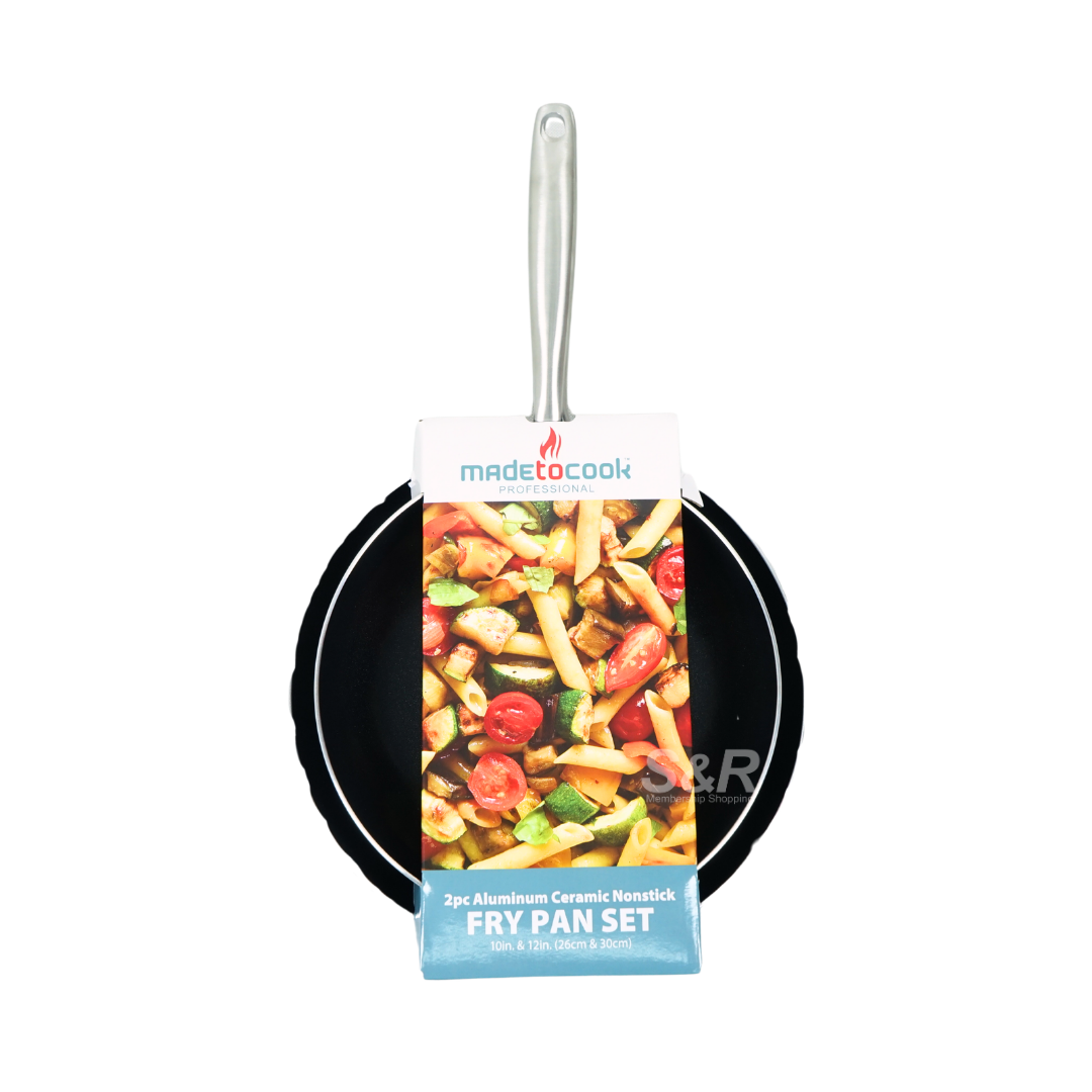 Made To Cook Aluminum Ceramic Non-stick Fry Pan Set 2 Piece